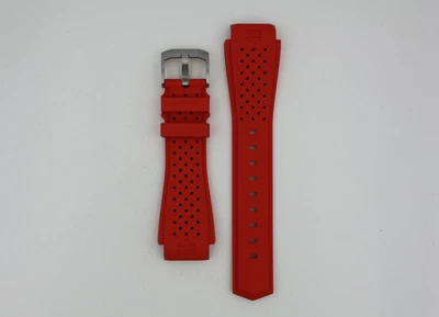 Tag Heuer Connected E2 41mm BTX0733 Red Rubber Band Watch Strap SBF818 XL FT8033 - Image 1 of 4