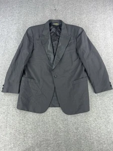 Brooks Brothers USA Smoking Sakko Herren 46R Schwarz 100% Wolle Dinner Blazer - Bild 1 von 10