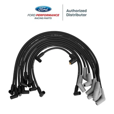 Juegos de cables de encendido de bujías de motor 5,0 L 5,8 L Mustang Ford Racing 9 mm - negro Foto 1 de 4