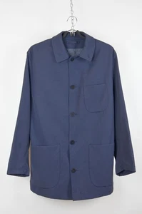 Chaqueta de tareas Canali azul marino de mezcla de algodón - Hecha en Italia ... - Imagen 1 de 12