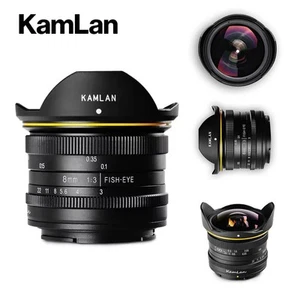 KamLan 8mm F3 Fisheye Wide Angle Manual Lens for Sony E-mount Mirrorless Camera - Picture 1 of 6