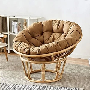 Cuscino per Sedie Sospese, Cuscino Poltrona Papasan Rotondo Spessa Comoda Seduta - Foto 1 di 12