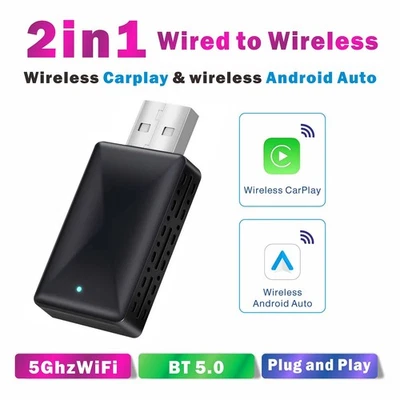 Adattatore Wireless per Android Auto e CarPlay Plug & Play, con omaggi 🔥 - Immagine 1 di 4
