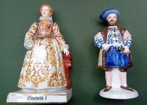 Pottery King henry and Queen elzabeth - Picture 1 of 8