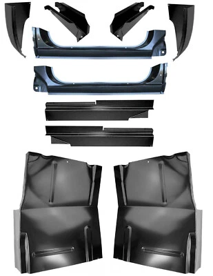 1973-87 Chevy & GMC C/K Pickup Rocker Panel Cab Corner & Floor Pan & Mount Set - Image 1 of 4