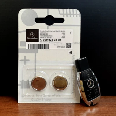 Original Mercedes Schlüsselbatterie Set Batterie Schlüssel CR2025 3V A0008280388 - Bild 1 von 4