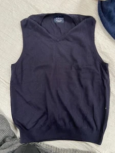 Canda C&A Sleeveless Cotton Men's Jumper - Size XL - Navy Blue - Picture 1 of 2