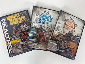 REALTREE Monster Bucks lot/bundle of 3 DVDS (episodes 19, 20 (vol 1 & 2) SEALED - Foto 1 di 8