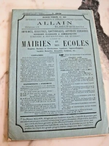 Katalog MAISON ALLAIN Elboeuf-sur Seine Zubehör Schulen & Rathäuser 1912-13  - Bild 1 von 5