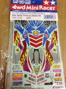 Tamiya Mini 4WD Model Racing Beak Spider Dress-Up Sticker Set 15138 - Picture 1 of 1
