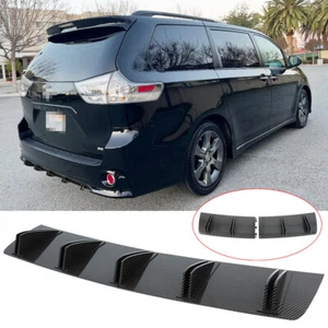 5 Shark Fins Rear Bumper Diffuser Spoiler Splitter Wing Lip For Toyota Sienna SE - Picture 1 of 11
