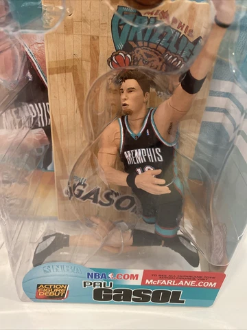 Pau Gasol Memphis Grizzlies NBA McFarlane action figure NIB Grizz new in box Cover