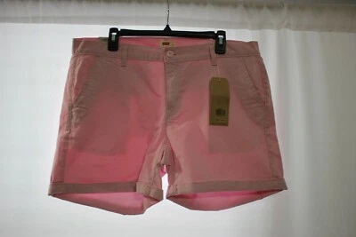 Pantalones Cortos Damas "Levi's" Talla 16 W33, Rosa, Tiro Medio, Chino Clásico, Puños Nuevos con Etiquetas Foto 1 de 4
