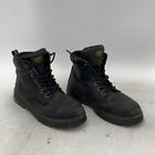 Dr. Martens Mens Winch Black Leather Lace-Up Steel Toe Ankle Work Boots Size 13