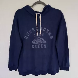 Project Social T Hoodie Women XS Homecoming Queen Graphic Hooded Sweatshirt Soft - Picture 1 of 11