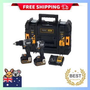 NEW DeWALT & McLaren F1 18V XR 2 Piece Drill & Hammer 2 x 5.0Ah Combo Kit - Picture 1 of 5