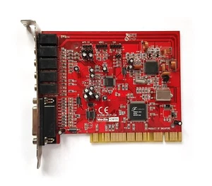 Media Forte SF 256 PCP-R ForteMedia FM801-AU Sound Card With FM tuner DOS Win98 - Afbeelding 1 van 5