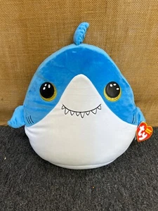 TY Beanie Squishies Plush - FINSLEY the Shark (10 inch) - Plush Toy Pillow - Picture 1 of 1