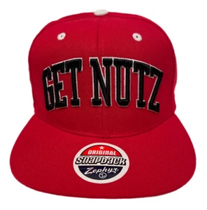 Zephyr "Get Nutz” Hawaii Flag Flat Bill SnapBack Hat BRAND NEW WITH TAGS - Picture 1 of 5