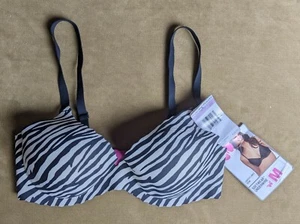 Bra by Maidenform Size 34D Black White Pink Softwear Underwire NWT  feb22 - Picture 1 of 9