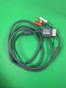 Genuine Official OEM Microsoft XBOX 360 Composite AV Audio Video Cable - Picture 1 of 2