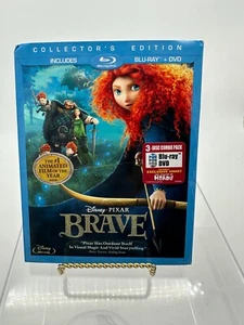 Brave (Blu-ray, 2012) NEW Collector's Edition Blu-ray + DVD 3 Disc Set Disney - Picture 1 of 7