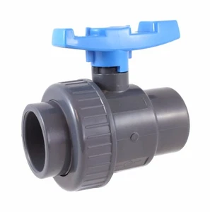 PVC EINZELVERSCHRAUBUNG KUGELHAHN 1-1/2" - Muffe - Sanipro - Bild 1 von 3