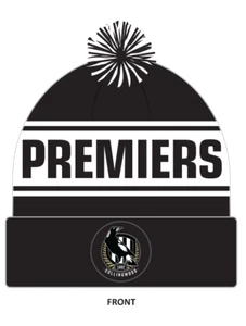 Collingwood Magpies AFL Premiers 2023 Bar Beanie! BNWT's! - Picture 1 of 2