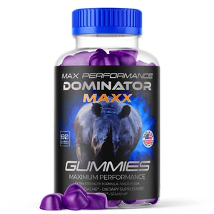 (1 Pack) Dominator Maxx Gummies for Men, Advanced Formula Supplement 60 Gummies - Picture 1 of 10