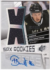 2008-09 Upper Deck SPx Autographed Rookie Jerseys FABIAN BRUNNSTROM 169 999 Auto - Picture 1 of 1