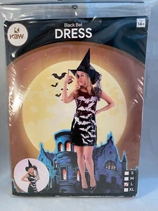Bat Tank Dress Black White Sequins Halloween Costume NIP - Picture 1 of 3