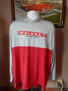 INDIANA HOOSIERS/NCAA Lizenzprodukt Langarm Kapuzenpullover ~ Erwachsene XL ~ NEU! - Bild 1 von 9