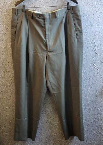 SAINT LAURENT (YSL) Yves Saint Laurent Pantalone Abito Uomo Marrone Affari Festa Ufficio Taglia 38W 29L