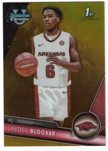 LAYDEN BLOCKER 23/24 Bowman Chrome U University 1st GOLD Refractor / 50 - Picture 1 of 2