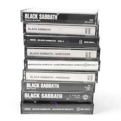 BLACK SABBATH Ozzy Osborne Cassette Tapes - LOT - paranoid sabotage master of re - Image 1 of 4