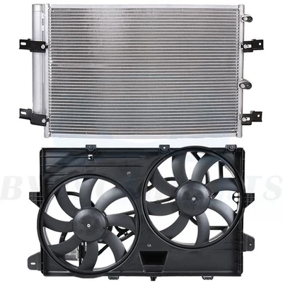 AC Condenser Cooling Fan Kit For 2007-2011 Lincoln MKX 2007-2012 Ford Edge - Image 1 of 4