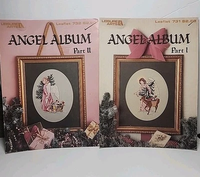 Leisure Arts Cross Stitch Patterns Angel Album Part I & II, Leaflet 731 & 732 - Image 1 of 4