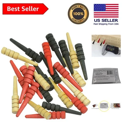 Elegante juego de clavijas para cuna de 24 piezas en natural, rojo y negro - reemplazo perfecto Foto 1 de 4