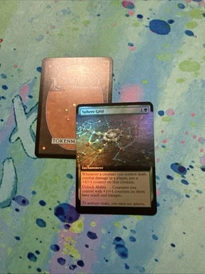 DIY Sphere Grid Extended Art Foil Mtg Play Test Card Final Fantasy - Image 1 of 3