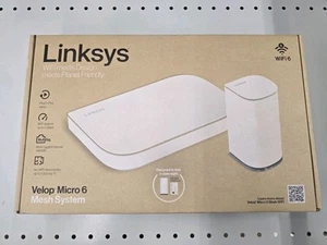Linksys WiFi Velop Micro 6 Mesh System - NEW - Picture 1 of 3
