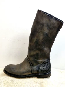 OXS Stiefel Damen Stiefel Vollleder Grau/Khaki UK 4 EU 37 - Bild 1 von 9