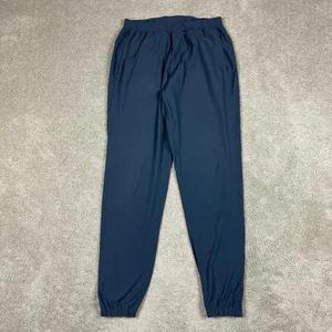 Lululemon Track Pants Mens Large Blue Gray Zip Ankle Joggers Athletic Running - Picture 1 of 19