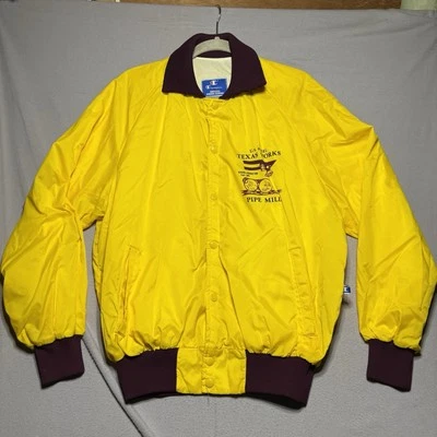 Винтажная Редкая Куртка United Steel Workers Texas Works 1980-е Изолированная Чемпионская - Изображение 1 из 4