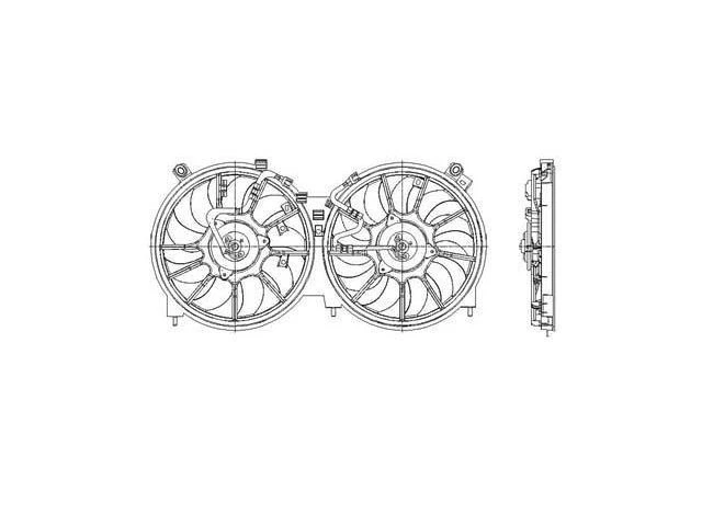 Conjunto de ventilador de radiador para Nissan Murano 2009-2014 2011 2010 2012 2013 XB528HT Foto 1 de 1