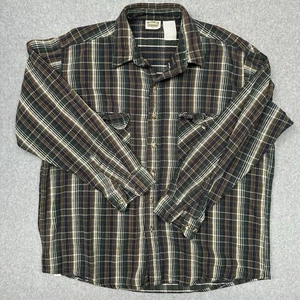 Vintage Five Brother Hemd Herren groß kariert Flanell Knopfleiste Workwear 90er - Bild 1 von 5