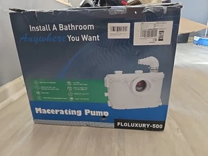 Macerating Toilet System with 500W Pump Upflush Toilet For Basement - Picture 1 of 2