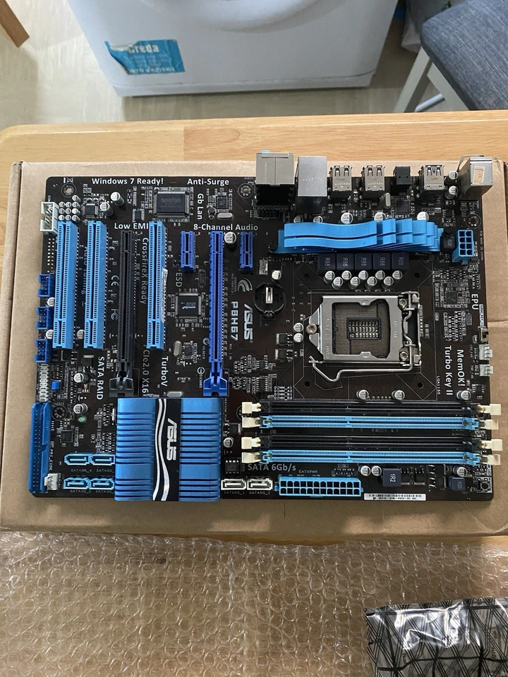 ASUS P8H67 ATX Motherboard LGA 1155 DDR3 Intel H67 –  100% Working, SATA 6Gb/s - Image 1 of 3