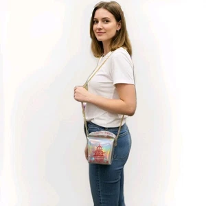 Holografische ikonische chinesische Clutch zum Herausnehmen Handtasche Crossbody Handtaschen Metallic - Bild 1 von 5