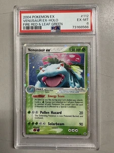 Holograma VENUSAUR EX Rojo Fuego y Verde Hoja Raro #112 PSA 6 Pokémon De Colección - Imagen 1 de 4