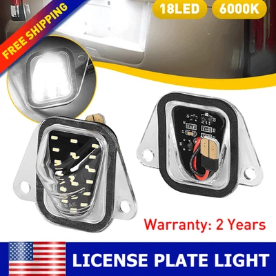 Luz LED de matrícula 2 piezas para Chevrolet Suburban 1500 2500 Tahoe 6000K blanca Foto 1 de 4